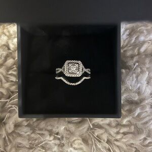 Zales Wedding Band & Engagement Ring 2 Pieces